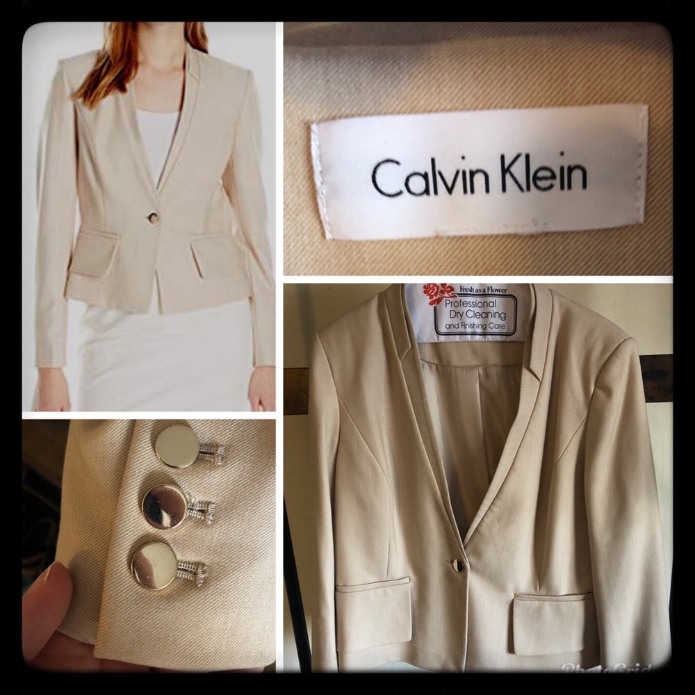 Calvin Klein Khaki Blazer